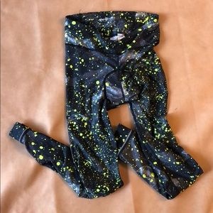 Shebeest splatter cycling leggings with chamois
